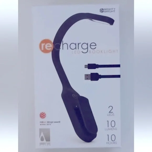 The Original Mighty Bright Recharge Clip On Rechargeable LED Book Light … - Picture 2 of 2